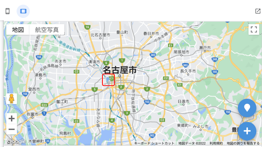 名古屋駅周辺の地図