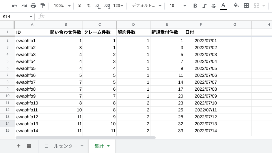 集計シート