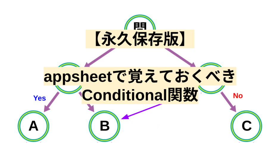 【永久保存版】appsheetで覚えておくべきConditional関数